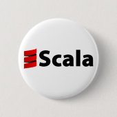 Scalaボタン、Scalaのロゴ 缶バッジ (正面)