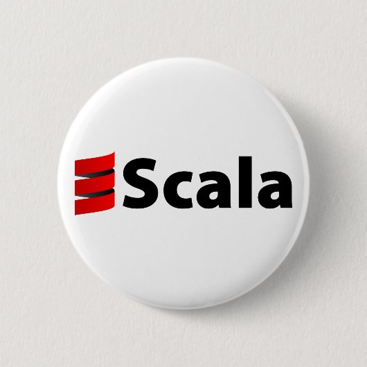Scalaボタン、Scalaのロゴ 缶バッジ (正面)