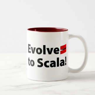 Scalaマグかステインは、ロゴを展開させます ツートーンマグカップ