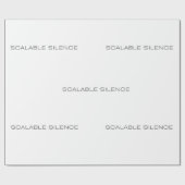 Scalable Silence Corporate Irony Gift Wrap ラッピングペーパー (フラット)