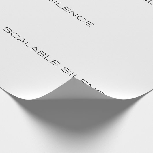 Scalable Silence Corporate Irony Gift Wrap ラッピングペーパー (角)