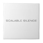 Scalable Silence Decorative Typographic タイル (正面)