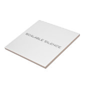Scalable Silence Decorative Typographic タイル (側面)