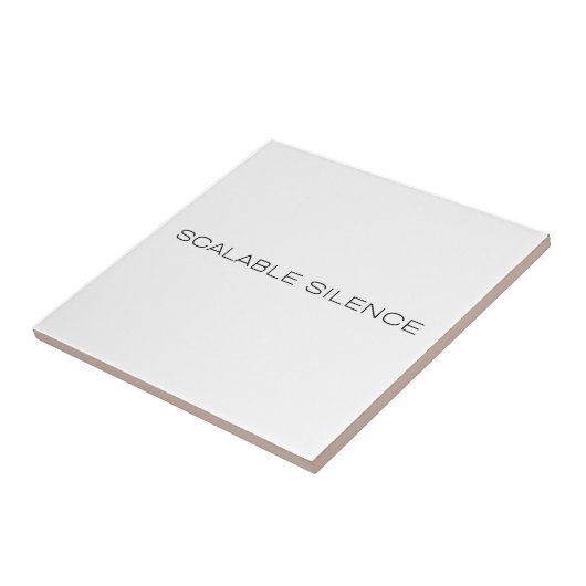 Scalable Silence Decorative Typographic タイル (側面)