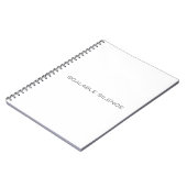 Scalable Silence Minimalist Hardcover Notebook ノートブック (左側)