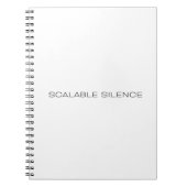 Scalable Silence Minimalist Hardcover Notebook ノートブック (正面)