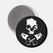 Scalawagとクロスしたピストン マグネット (正面/裏面)