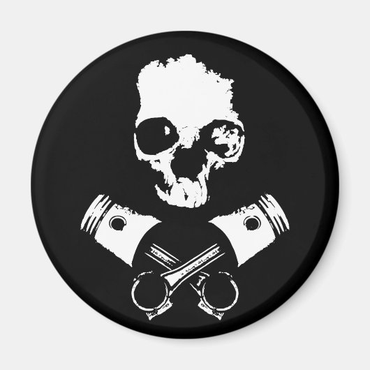 Scalawagとクロスしたピストン マグネット (正面)