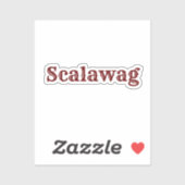 Scalawagオーバルステッカー シール (シート)