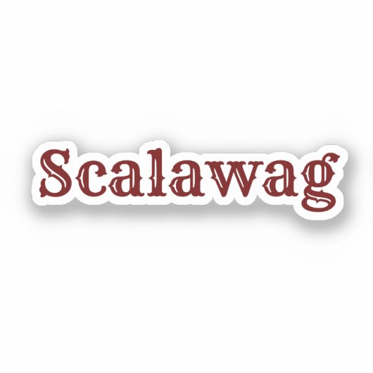 Scalawagオーバルステッカー シール (正面)