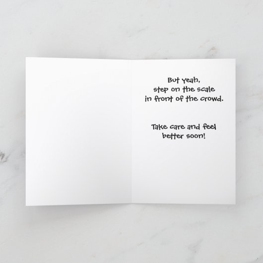 Scale Privacy in a Crowd  Get Well Card  SCD-1 カード (内部)