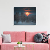 Scalenghe in Piedmont, Italy キャンバスプリント (インサイチュ (リビング))