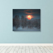 Scalenghe in Piedmont, Italy キャンバスプリント (インサイチュ (ウッドフロア))