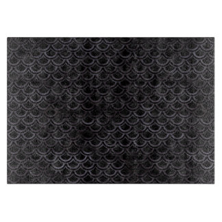 SCALES2黒い大理石及び黒い水彩画 カッティングボード