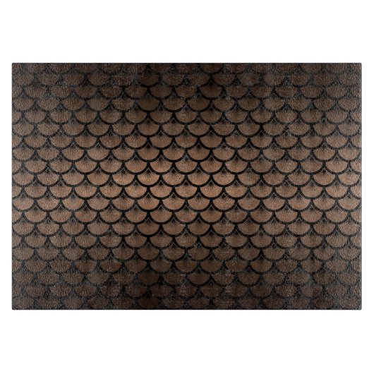 SCALES3黒い大理石及び青銅の金属(R) カッティングボード (正面)