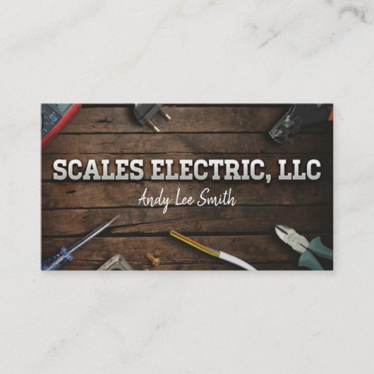 Scales Electric, LLC 名刺 (正面)