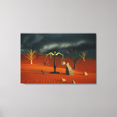 Scales of Truth – Surreal Desert Symbolism キャンバスプリント (正面)