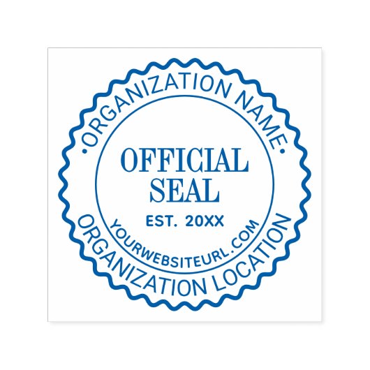 Scallop #2 Generic Official Seal Name Loc URL Est セルフインキングスタンプ (デザイン)