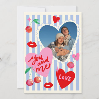 Scallop Photo Frame Hearts Cherries Initials Love シーズンカード