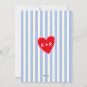 Scallop Photo Frame Hearts Cherries Initials Love シーズンカード (裏面)
