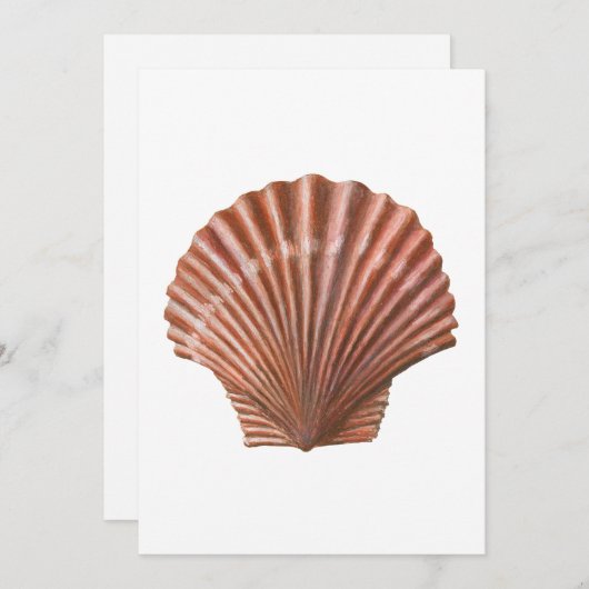 Scallop Shell 招待状 (正面/裏面)