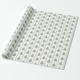 Scallop Shell Trees and Boughs Wrapping Paper ラッピングペーパー