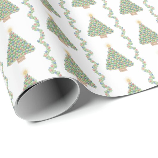Scallop Shell Trees and Boughs Wrapping Paper ラッピングペーパー (ロールコーナー)