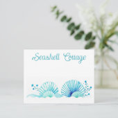 Scallop Shells and Flowers ポストカード (スタンド正面)