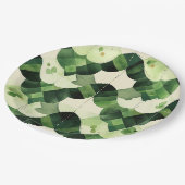 Scallop Watercolor Clover ペーパープレート (アングル)