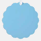 Scalloped Christmas Ornament Card – Dove & Snowy オーナメントカード (裏面)