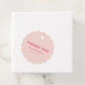 Scalloped Edgeのはっきりした輪郭ありがとうごメッセージカード フェイバータグ (インサイチュ)