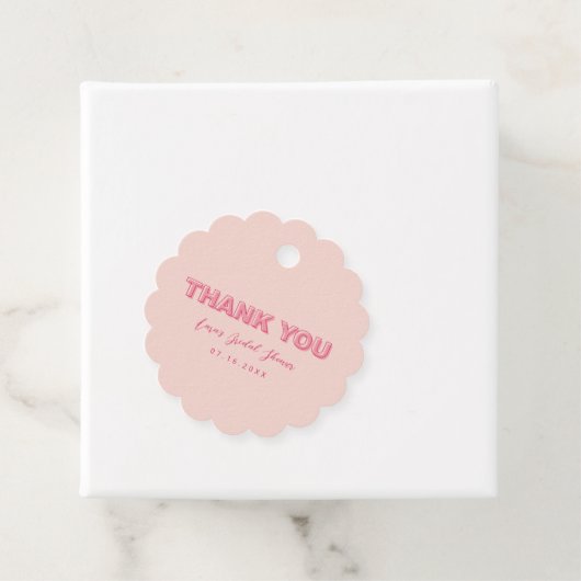 Scalloped Edgeのはっきりした輪郭ありがとうごメッセージカード フェイバータグ (インサイチュ)