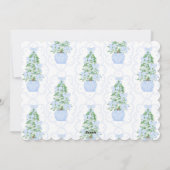 Scalloped Edge Grandmillennial Christmas Card シーズンカード (裏面)