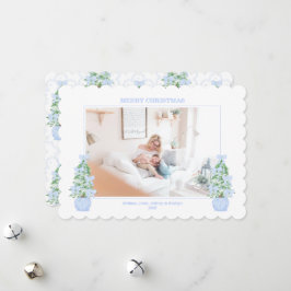 Scalloped Edge Grandmillennial Christmas Card シーズンカード