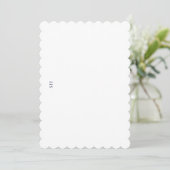 Scalloped Edge Invitation or Stationery Card 招待状 (スタンド正面)