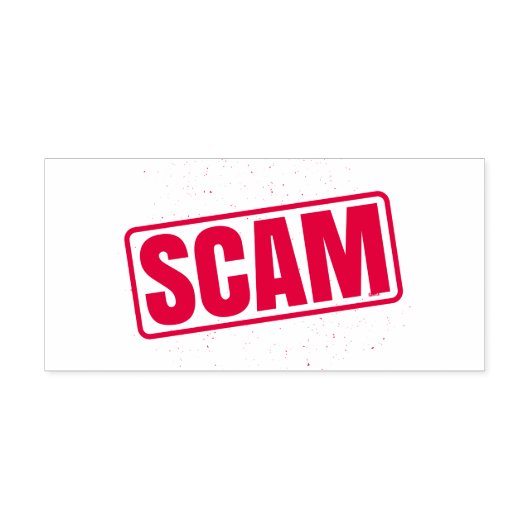 Scam - 自動浸透スタンプ 事務用・ビジネス用 セルフインキングスタンプ (デザイン)