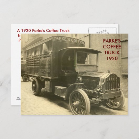 scan0009, PARKE'S COFFEE1920 ポストカード (正面/裏面)