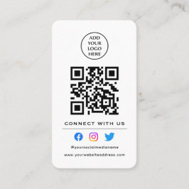 Scan 後を追 To Connect With Us QR Code Your Logo 名刺