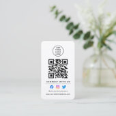 Scan 後を追 To Connect With Us QR Code Your Logo 名刺 (スタンド正面)