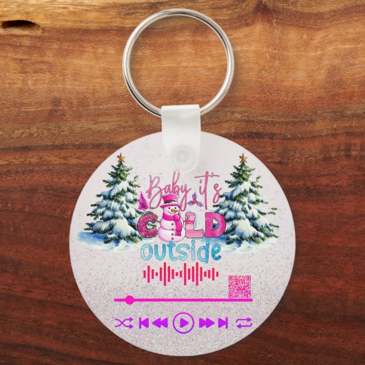 Scan for Video, "Cold Outside" KeyChain キーホルダー (正面)