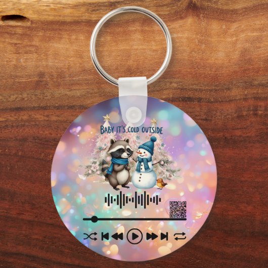 Scan for Video, "Cold outside" KeyChain キーホルダー (正面)