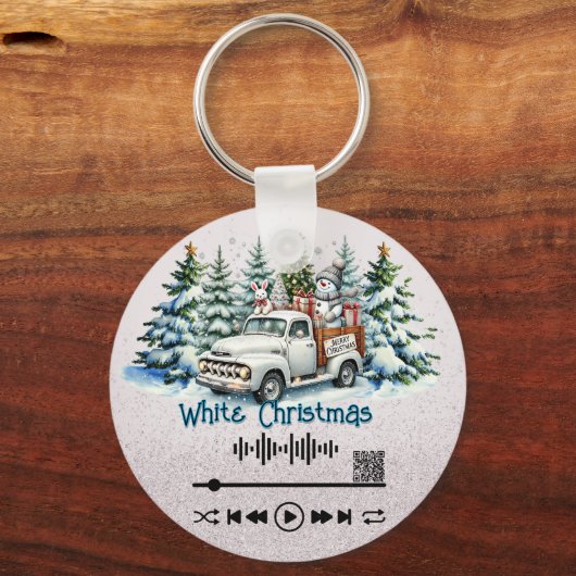 Scan for Video, "White Christmas" KeyChain キーホルダー (裏面)