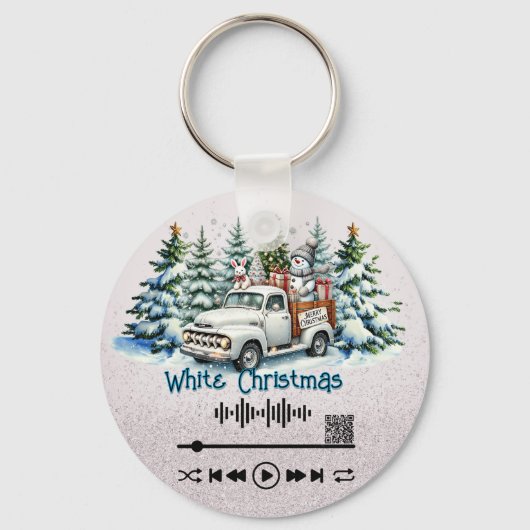 Scan for Video, "White Christmas" KeyChain キーホルダー (裏面)
