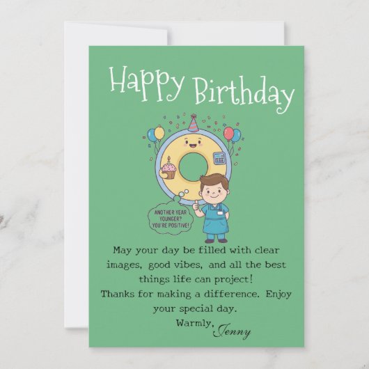 Scan Machine Operators' Birthday カード (正面)