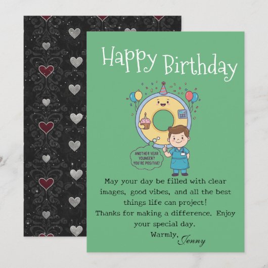 Scan Machine Operators' Birthday カード (正面/裏面)