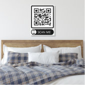Scan MeマーケティングQRコード キャンバスプリント (インサイチュ (寝室))