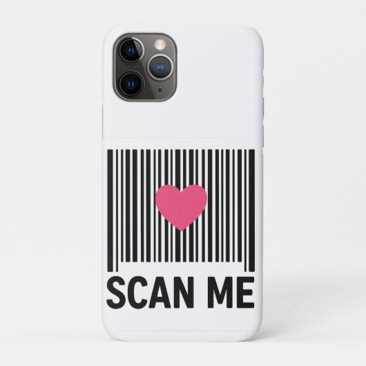 Scan Me -クリエイティブバーコードとハートデザイン Case-Mate iPhoneケース (裏)