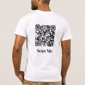 Scan Me Custom QR Code Tシャツ (裏面)