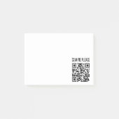 Scan Me Please QR Code -スマイル、無料 ポストイット (正面)