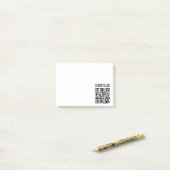 Scan Me Please QR Code -スマイル、無料 ポストイット (デスク上)